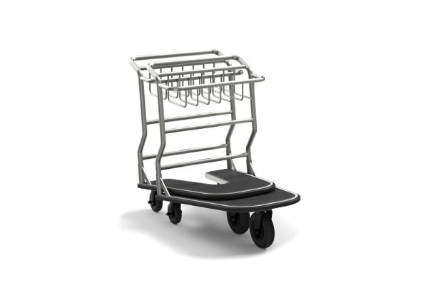 Suncast Commercial Nesting Luggage Cart with Rubber Platform, MLCNR600
