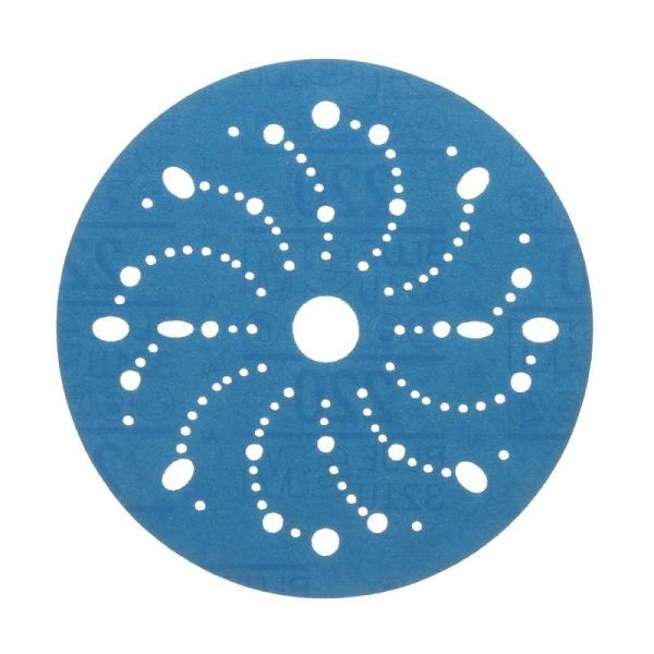 3M Hookit Blue Abrasive Disc 321U Multi-hole, 36177, 6 in, 220 grade, 50 discs per carton, 3MA-051131361775