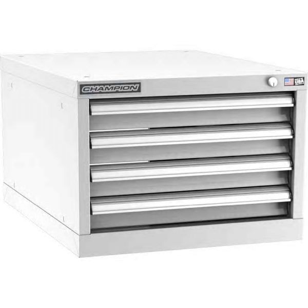 Champion Tool Storage 22-3/16" Wide, 15-3/4" High, 28-1/2" Deep, 4 Drawers, 50 Compartment-Light Gray, N6000401ILC-LG
