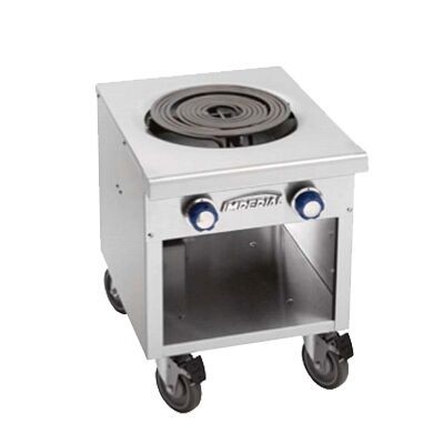 Imperial Stock Pot Range, electric, 18", (2) dual coil elements, open front cabinet, ISPA-18-2-E