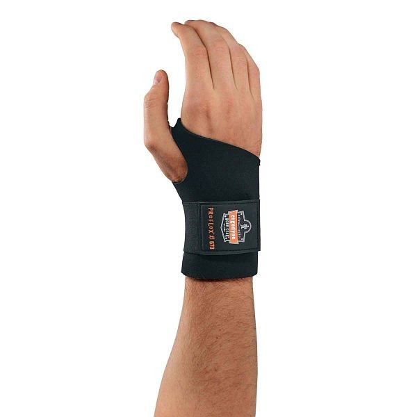 Ergodyne 670 S Black Ambidextrous Single Strap Wrist Support, ERG-16612
