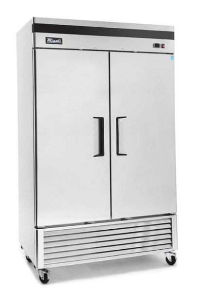Migali 2 Door Reach-In Freezer, 54.4"x31.5"x83.2" (WxDxH), All natural, R290, C-2FB-HC