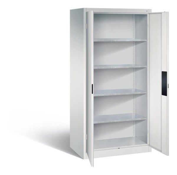 CP Furniture Hinged door cabinet, 2 doors, 4 shelves, H 1950 x W 930 x D 600 mm, 8922-052