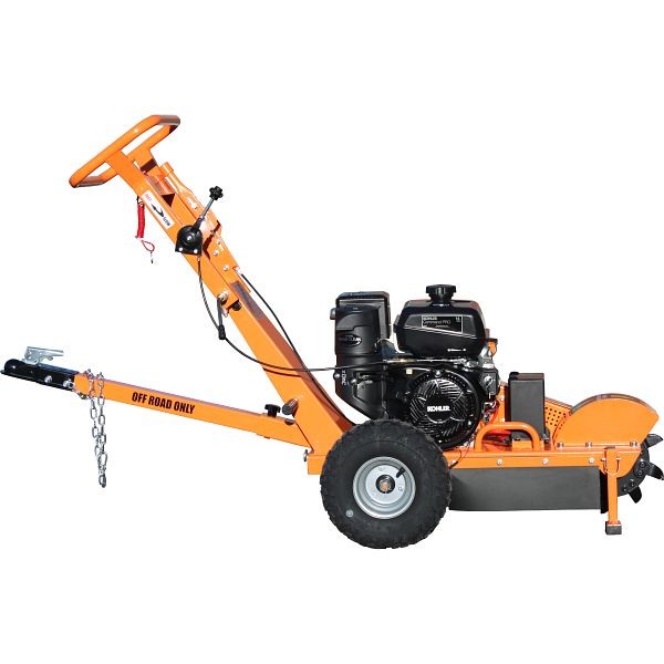 Power King Stump Grinder with Extra Set of Teeth, Tow Bar, Electric Start and Hour Meter, PK0803-EH